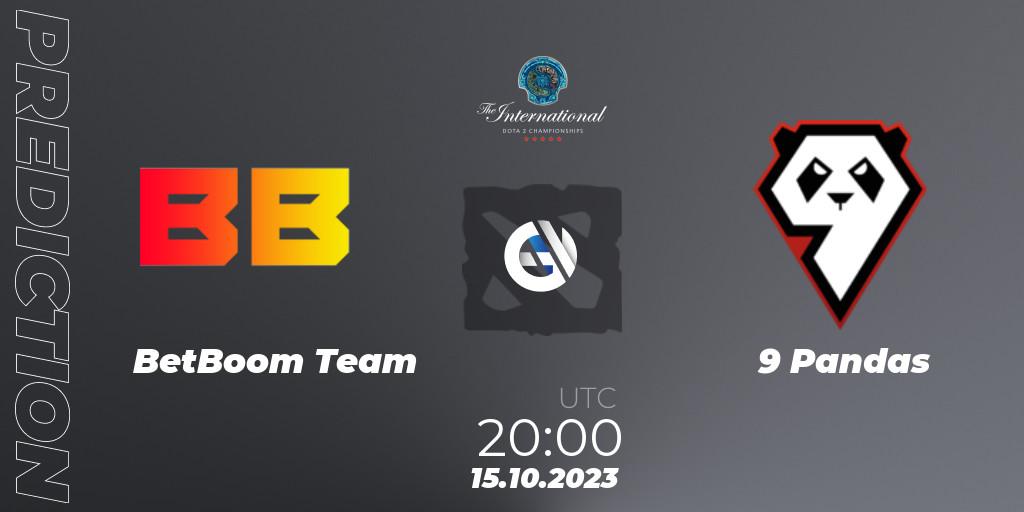 BetBoom Team vs 9 Pandas: Match Prediction. 15.10.23, Dota 2, The International 2023 - Group Stage