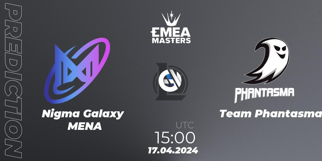 Nigma Galaxy MENA vs Team Phantasma: Match Prediction. 17.04.24, LoL, EMEA Masters Spring 2024 - Play-In