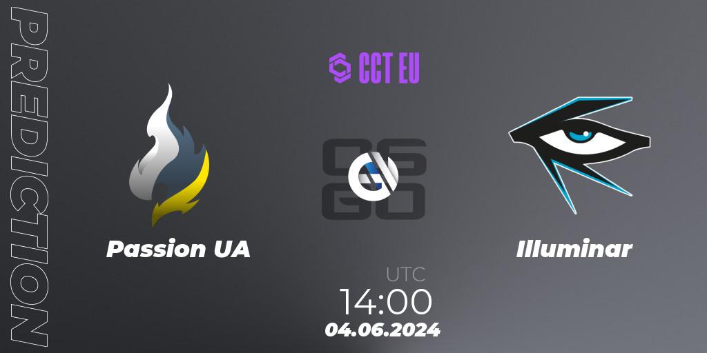 Passion UA vs Illuminar: Match Prediction. 04.06.2024 at 14:30, Counter-Strike (CS2), CCT Season 2 Europe Series 5