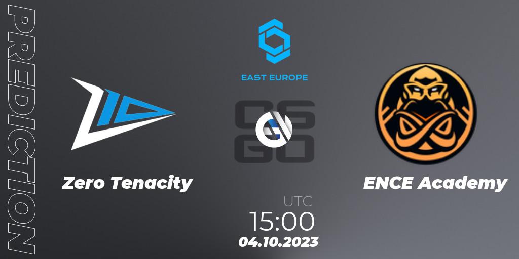 Zero Tenacity vs ENCE Academy: Match Prediction. 04.10.2023 at 15:20, Counter-Strike (CS2), CCT East Europe Series #3: Closed Qualifier