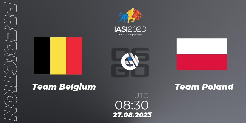 Team Belgium vs Team Poland: Match Prediction. 27.08.23, CS2 (CS:GO), IESF World Esports Championship 2023