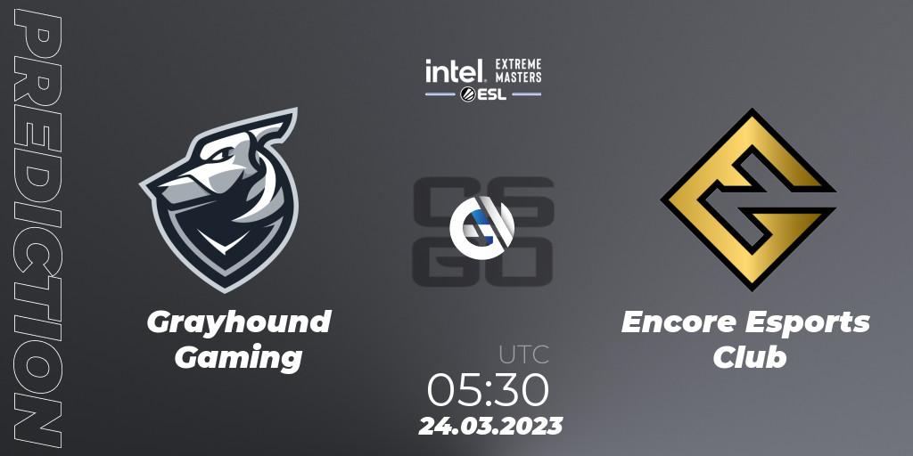 Grayhound Gaming vs Encore Esports Club: Match Prediction. 24.03.23, CS2 (CS:GO), IEM Dallas 2023 Oceania Closed Qualifier