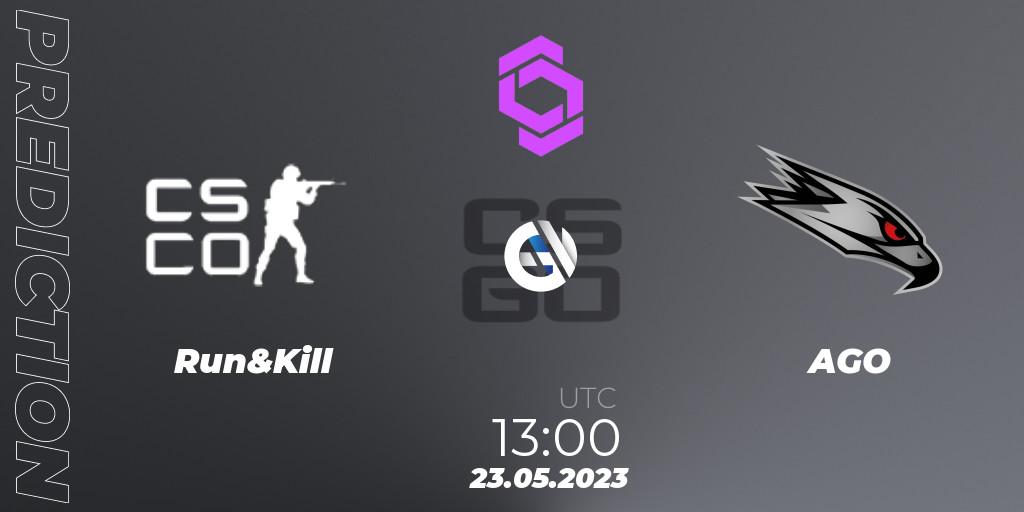 Run&Kill vs AGO: Match Prediction. 23.05.2023 at 14:05, Counter-Strike (CS2), CCT West Europe Series 4