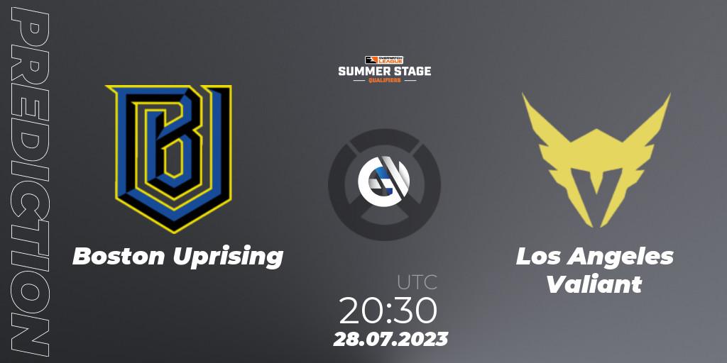 Boston Uprising vs Los Angeles Valiant: Match Prediction. 28.07.23, Overwatch, Overwatch League 2023 - Summer Stage Qualifiers