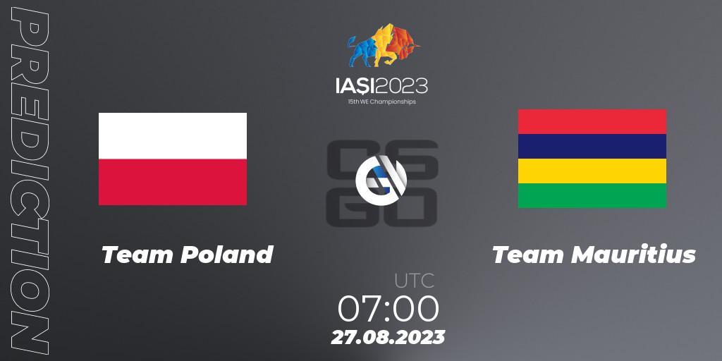 Team Poland vs Team Mauritius: Match Prediction. 27.08.23, CS2 (CS:GO), IESF World Esports Championship 2023