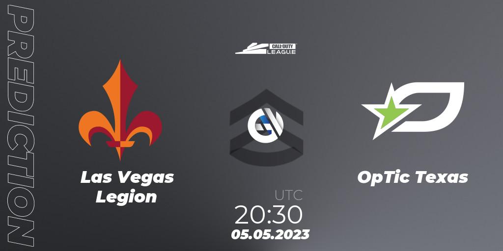 Las Vegas Legion vs OpTic Texas: Match Prediction. 05.05.23, Call of Duty, Call of Duty League 2023: Stage 5 Major Qualifiers