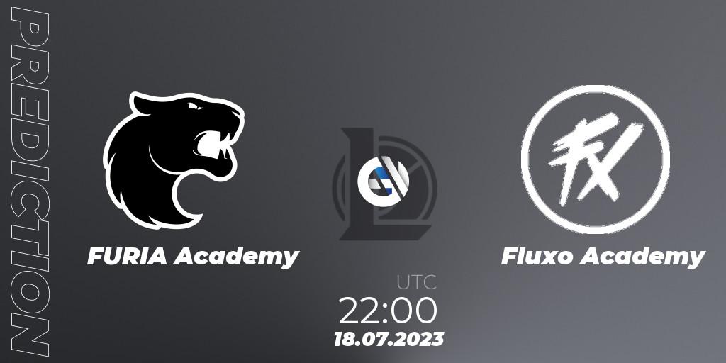 FURIA Academy vs Fluxo Academy: Match Prediction. 18.07.2023 at 22:00, LoL, CBLOL Academy Split 2 2023 - Group Stage