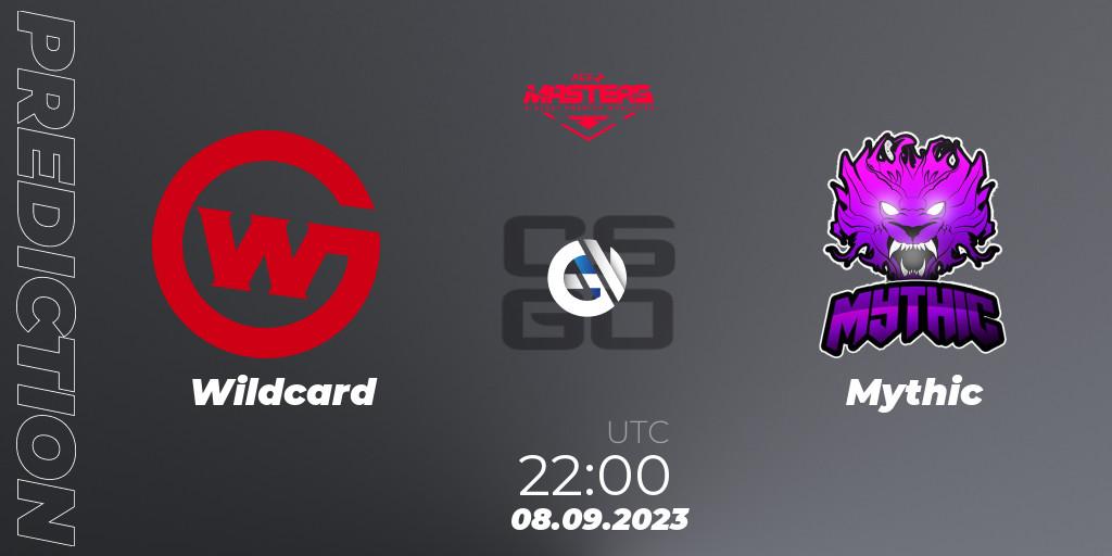 Wildcard vs Mythic: Match Prediction. 08.09.2023 at 22:00, Counter-Strike (CS2), Ace North American Masters Fall 2023 - BLAST Premier Qualifier