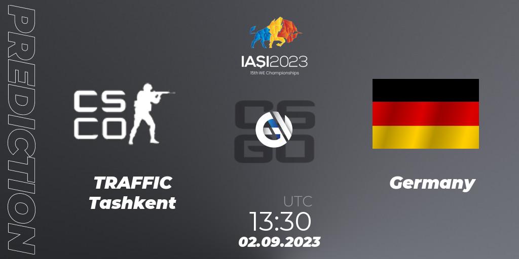 TRAFFIC Tashkent vs Germany: Match Prediction. 02.09.2023 at 12:45, Counter-Strike (CS2), IESF World Esports Championship 2023
