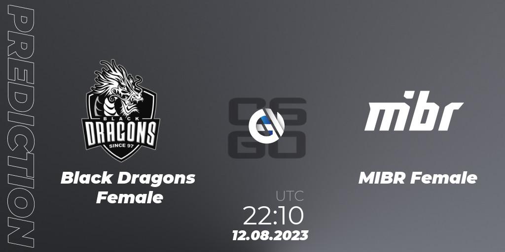 Black Dragons Female vs MIBR Female: Match Prediction. 12.08.23, CS2 (CS:GO), Gamers Club Women Masters VII