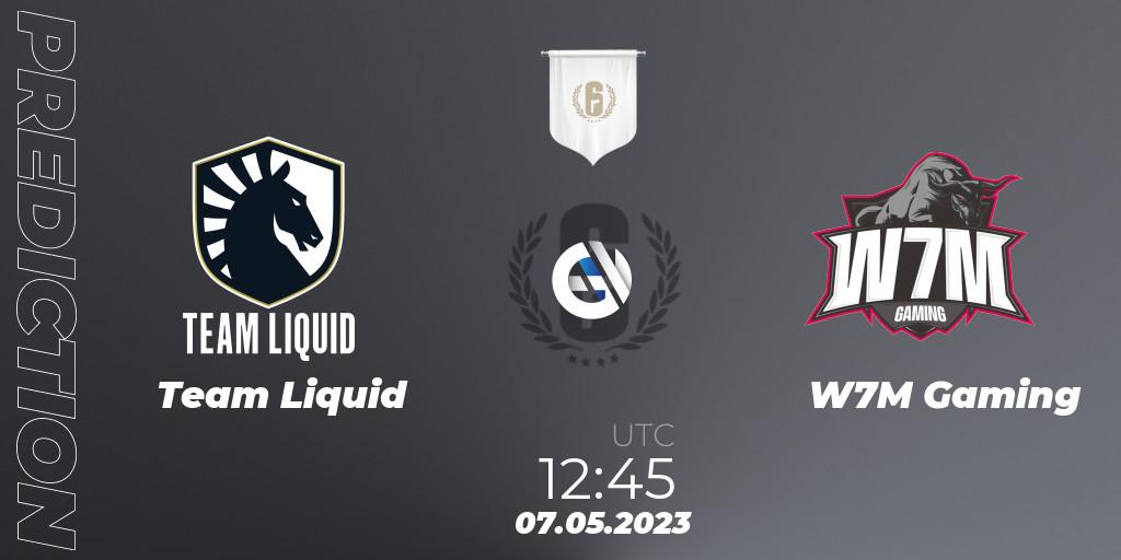Team Liquid vs W7M Gaming: Match Prediction. 07.05.2023 at 12:45, Rainbow Six, BLAST R6 Major Copenhagen 2023 Playoffs