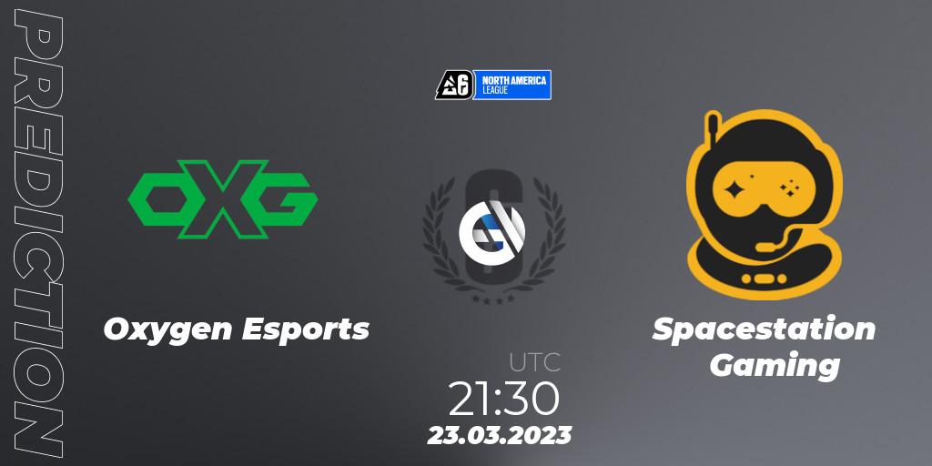 Oxygen Esports vs Spacestation Gaming: Match Prediction. 23.03.2023 at 21:30, Rainbow Six, North America League 2023 - Stage 1