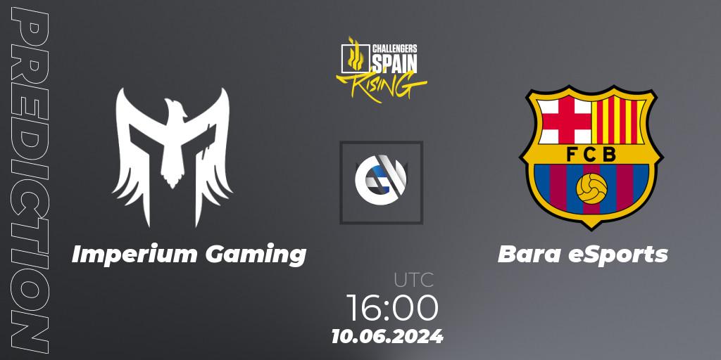 Imperium Gaming vs Barça eSports: Match Prediction. 10.06.2024 at 16:00, VALORANT, VALORANT Challengers 2024 Spain: Rising Split 2