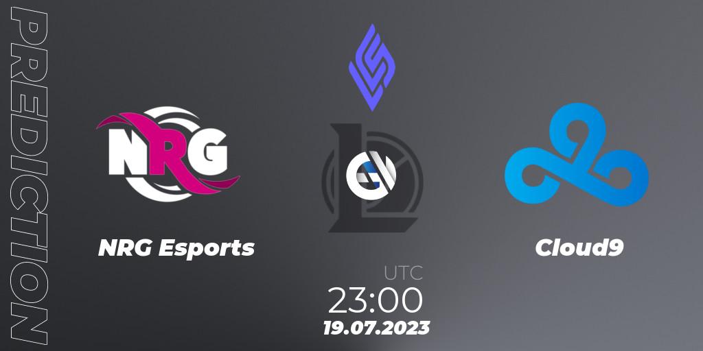 NRG Esports vs Cloud9: Match Prediction. 20.07.23, LoL, LCS Summer 2023 - Group Stage
