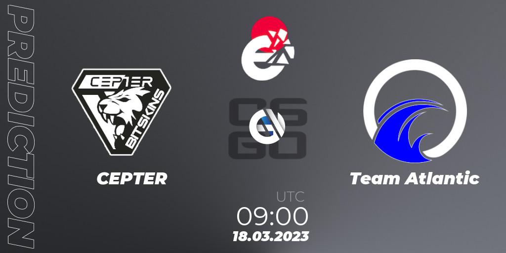 Alpha Gaming vs Team Atlantic: Match Prediction. 18.03.2023 at 09:00, Counter-Strike (CS2), IESF World Esports Championship 2023: Danish Qualifier
