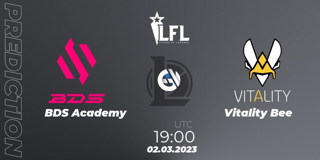 BDS Academy vs Vitality Bee: Match Prediction. 02.03.23, LoL, LFL Spring 2023 - Group Stage