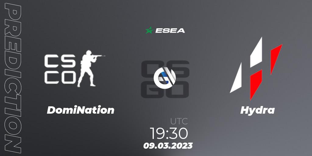 DomiNation eSports vs Hydra: Match Prediction. 09.03.23, CS2 (CS:GO), ESEA Season 44: Advanced Division - Europe