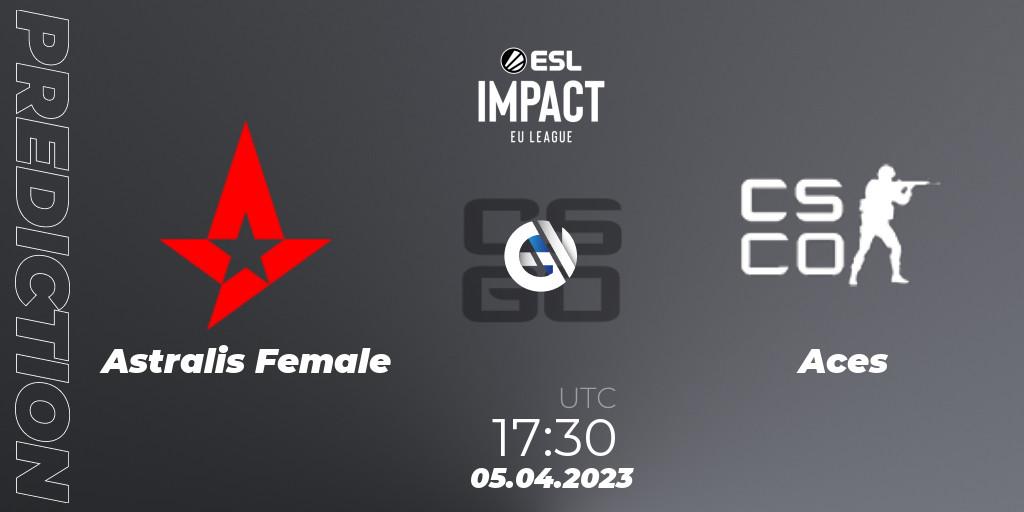 Astralis Female vs Aces: Match Prediction. 05.04.23, CS2 (CS:GO), ESL Impact League Season 3: European Division