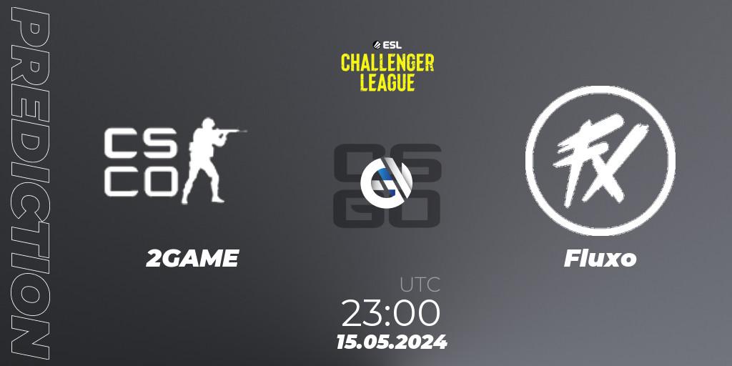 2GAME vs Fluxo: Match Prediction. 15.05.2024 at 23:00, Counter-Strike (CS2), ESL Challenger League Season 47: South America