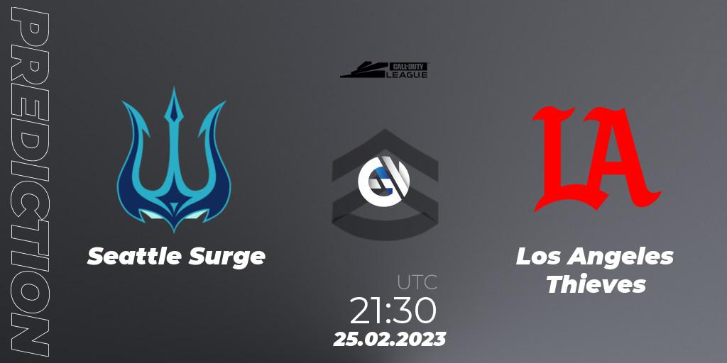 Seattle Surge vs Los Angeles Thieves: Match Prediction. 25.02.2023 at 21:30, Call of Duty, Call of Duty League 2023: Stage 3 Major Qualifiers