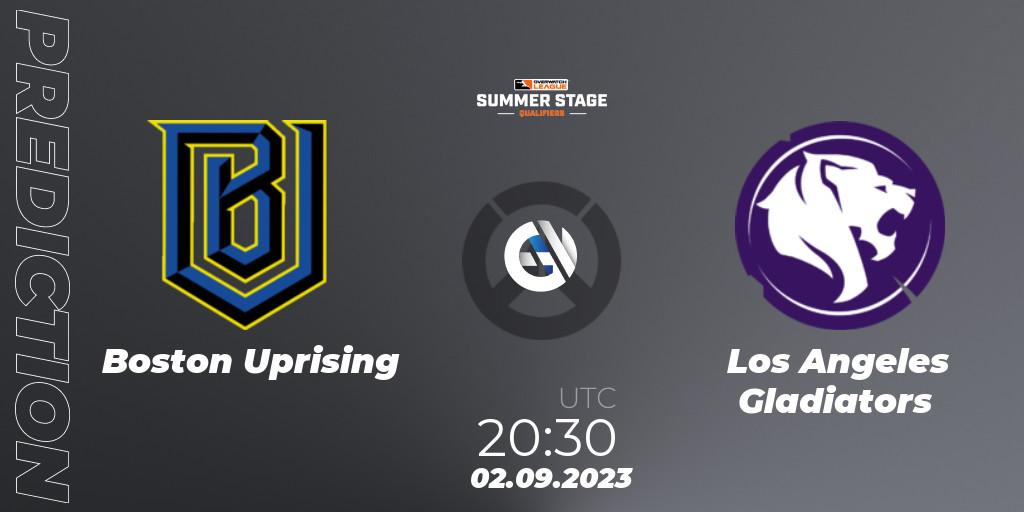 Boston Uprising vs Los Angeles Gladiators: Match Prediction. 02.09.23, Overwatch, Overwatch League 2023 - Summer Stage Qualifiers