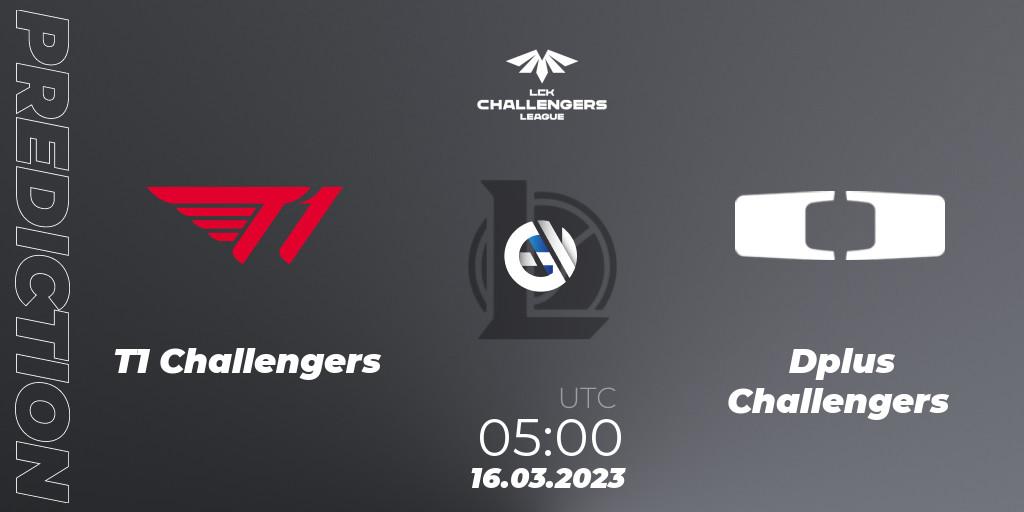 T1 Challengers vs Dplus Challengers: Match Prediction. 16.03.23, LoL, LCK Challengers League 2023 Spring