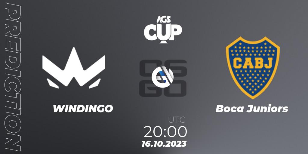 WINDINGO vs Boca Juniors: Match Prediction. 16.10.2023 at 20:15, Counter-Strike (CS2), AGS CUP 2023