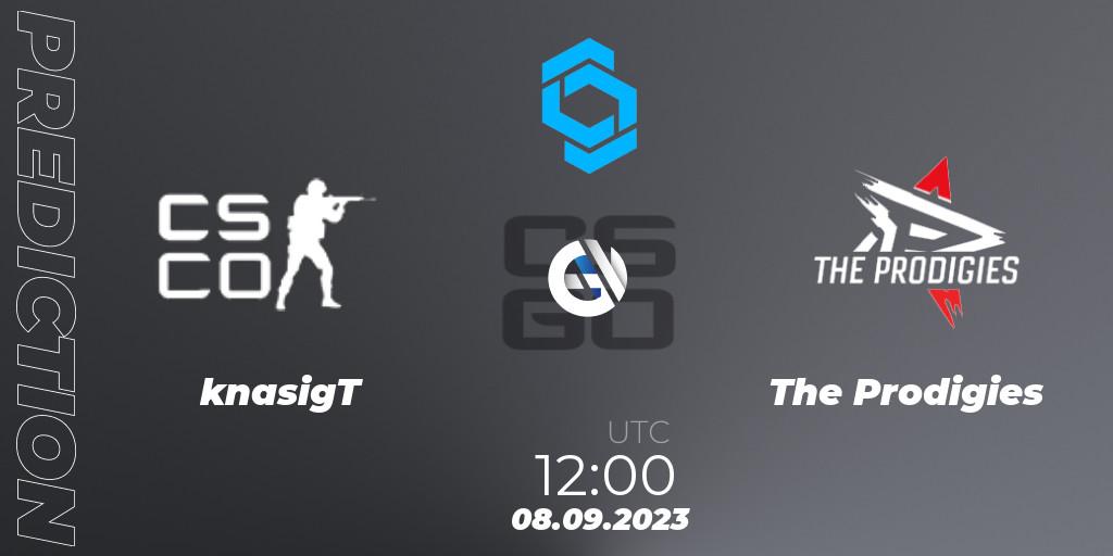 knasigT vs The Prodigies: Match Prediction. 08.09.2023 at 12:00, Counter-Strike (CS2), CCT East Europe Series #2: Closed Qualifier