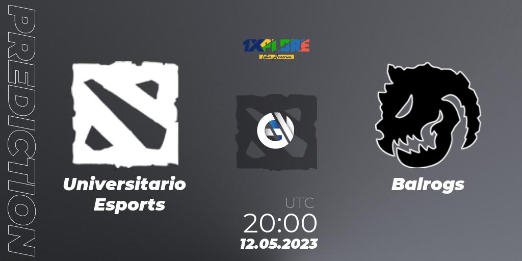 Universitario Esports vs Balrogs: Match Prediction. 12.05.23, Dota 2, 1XPLORE LATAM #3