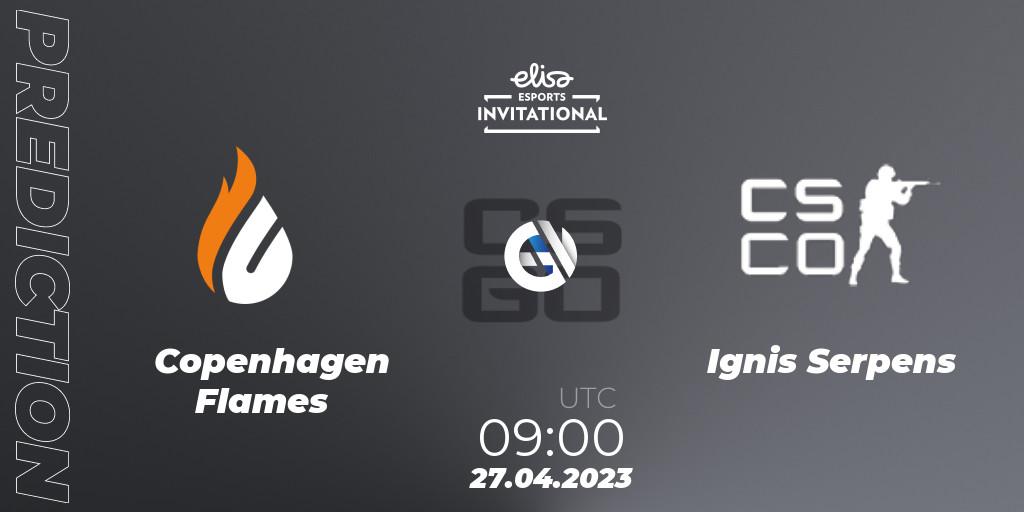 Copenhagen Flames vs Ignis Serpens: Match Prediction. 27.04.23, CS2 (CS:GO), Elisa Invitational Spring 2023