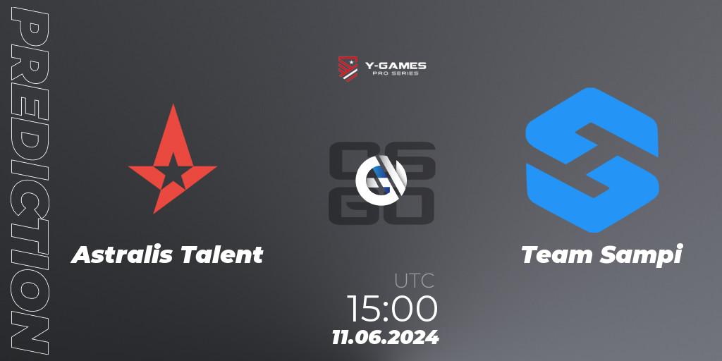 Astralis Talent vs Team Sampi: Match Prediction. 11.06.2024 at 15:00, Counter-Strike (CS2), Y-Games PRO Series 2024