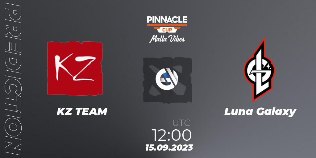 KZ TEAM vs Luna Galaxy: Match Prediction. 15.09.23, Dota 2, Pinnacle Cup: Malta Vibes #3