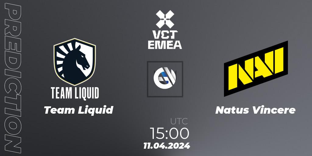Team Liquid vs Natus Vincere: Match Prediction. 11.04.24, VALORANT, VALORANT Champions Tour 2024: EMEA League - Stage 1 - Group Stage