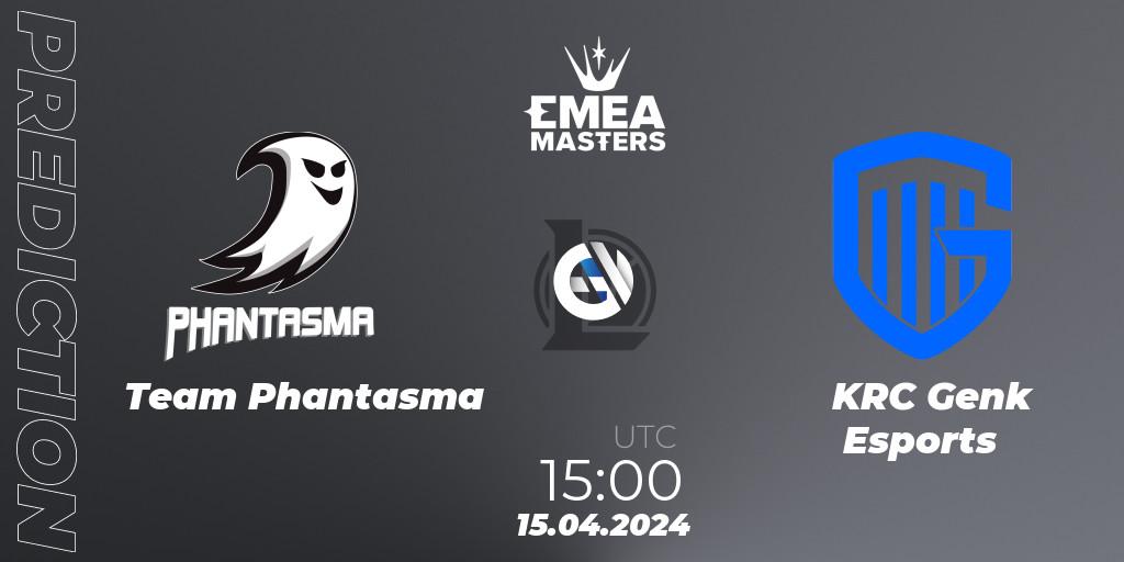 Team Phantasma vs KRC Genk Esports: Match Prediction. 15.04.24, LoL, EMEA Masters Spring 2024 - Play-In