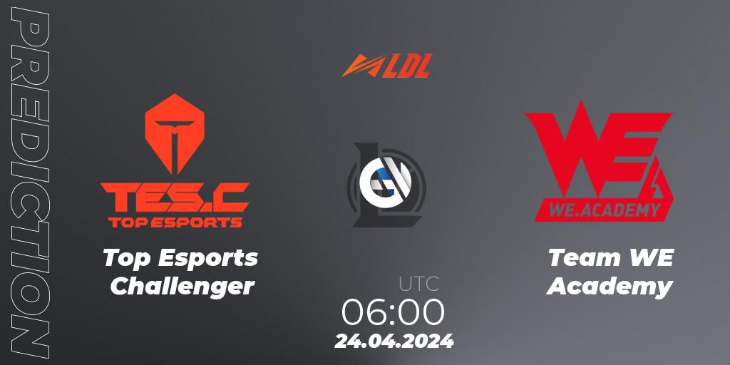 Top Esports Challenger vs Team WE Academy: Match Prediction. 24.04.24, LoL, LDL 2024 - Stage 2