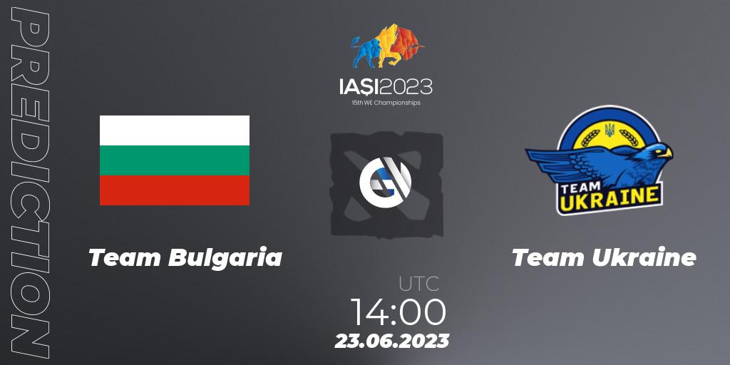 Team Bulgaria vs Team Ukraine: Match Prediction. 23.06.23, Dota 2, IESF Europe B Qualifier 2023