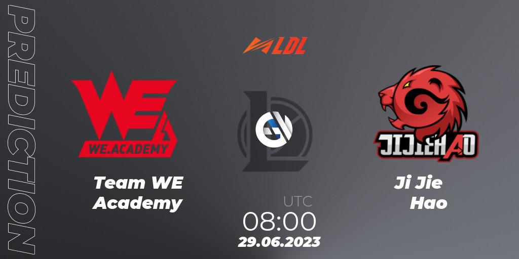 Team WE Academy vs Ji Jie Hao: Match Prediction. 29.06.2023 at 08:00, LoL, LDL 2023 - Regular Season - Stage 3