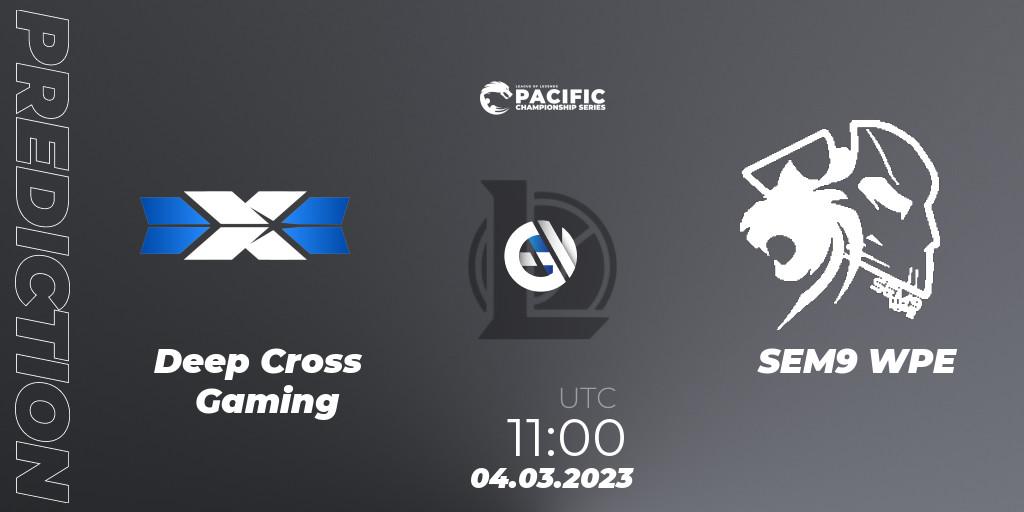 Deep Cross Gaming vs SEM9 WPE: Match Prediction. 04.03.2023 at 11:00, LoL, PCS Spring 2023 - Group Stage