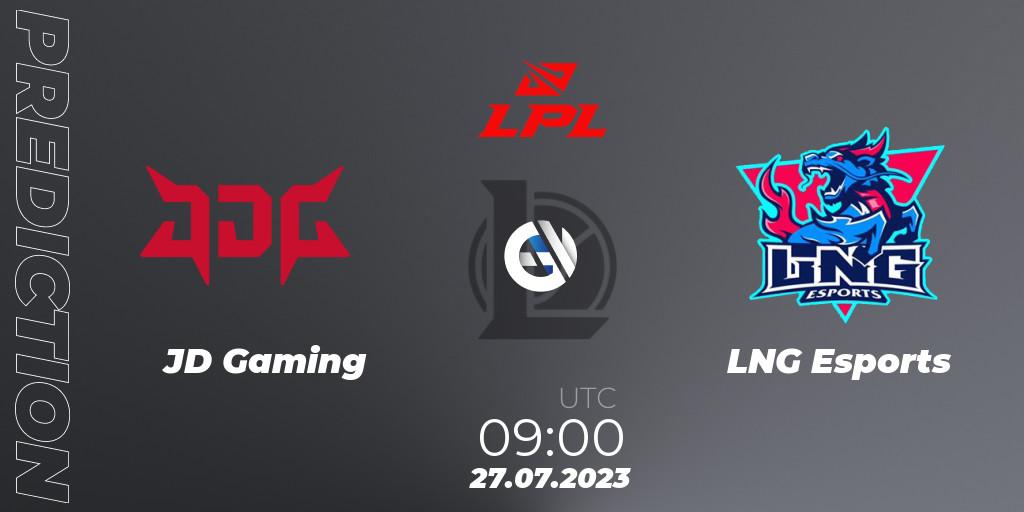 JD Gaming vs LNG Esports: Match Prediction. 27.07.2023 at 09:00, LoL, LPL Summer 2023 - Playoffs