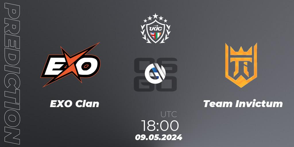 EXO Clan vs Team Invictum: Match Prediction. 09.05.2024 at 18:00, Counter-Strike (CS2), UKIC League Season 2: Division 1