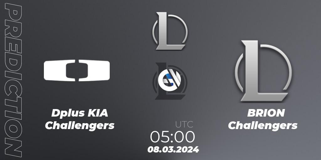 Dplus KIA Challengers vs BRION Challengers: Match Prediction. 08.03.24, LoL, LCK Challengers League 2024 Spring - Group Stage