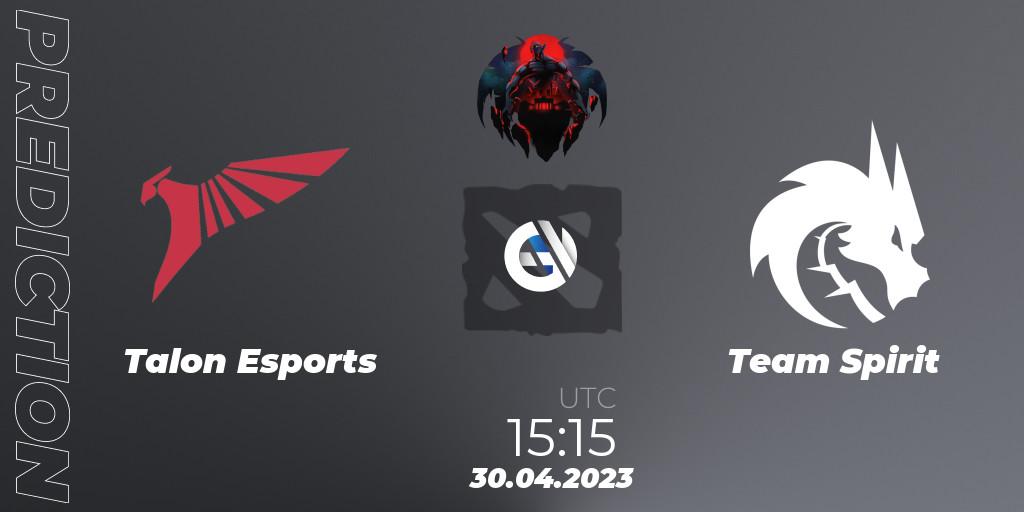 Talon Esports vs Team Spirit: Match Prediction. 30.04.23, Dota 2, The Berlin Major 2023 ESL - Group Stage