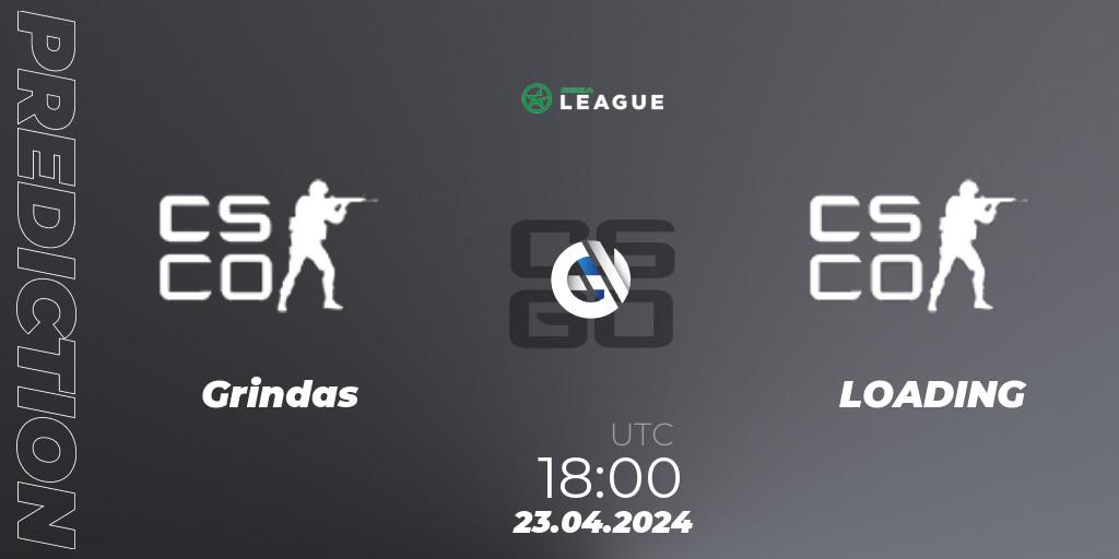 Grindas vs LOADING: Match Prediction. 23.04.2024 at 18:00, Counter-Strike (CS2), ESEA Season 49: Advanced Division - Europe