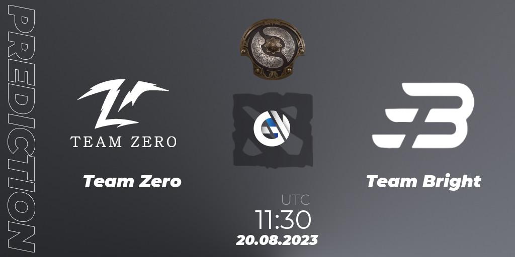 Team Zero vs Team Bright: Match Prediction. 20.08.23, Dota 2, The International 2023 - China Qualifier