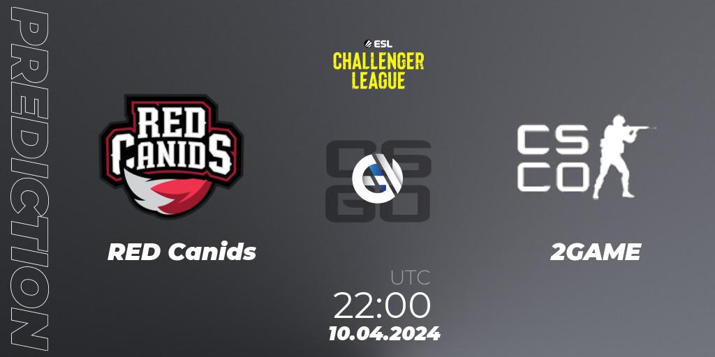 RED Canids vs 2GAME: Match Prediction. 10.04.24, CS2 (CS:GO), ESL Challenger League Season 47: South America