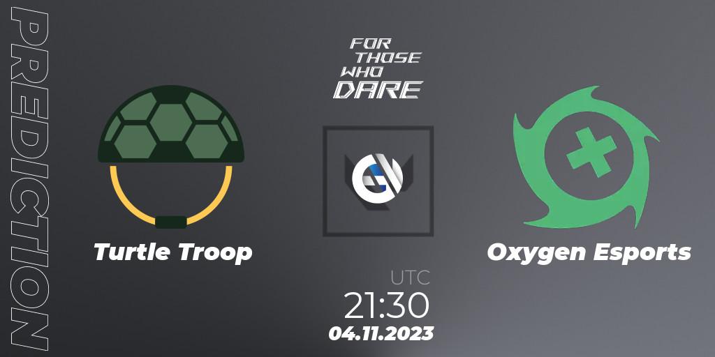Turtle Troop vs Oxygen Esports: Match Prediction. 04.11.23, VALORANT, For Those Who Dare