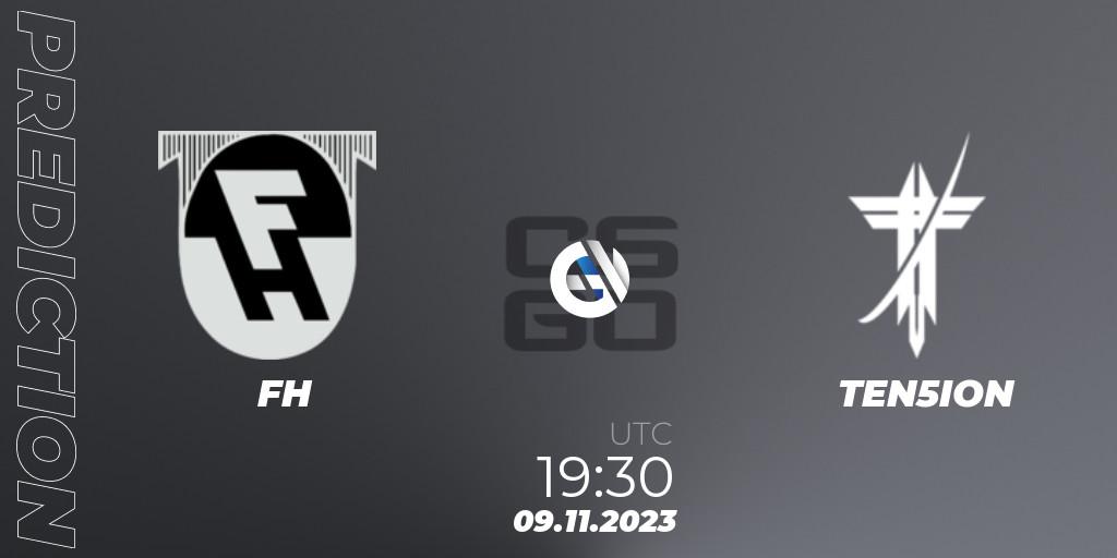 FH vs TEN5ION: Match Prediction. 09.11.23, CS2 (CS:GO), Icelandic Esports League Season 8: Regular Season