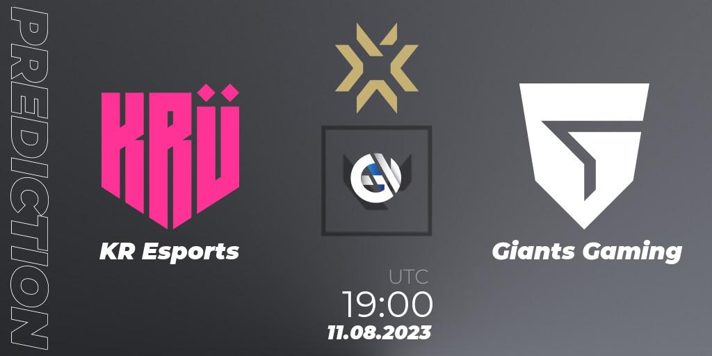 KRÜ Esports vs Giants Gaming: Match Prediction. 11.08.23, VALORANT, VALORANT Champions 2023
