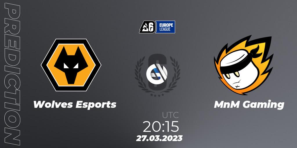 Wolves Esports vs MnM Gaming: Match Prediction. 27.03.23, Rainbow Six, Europe League 2023 - Stage 1
