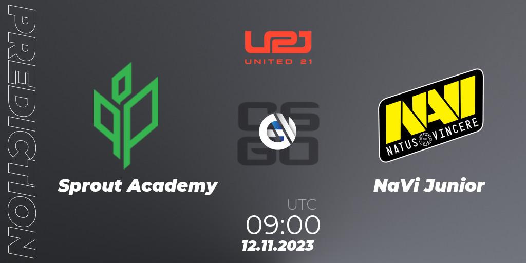 Sprout Academy vs NaVi Junior: Match Prediction. 12.11.23, CS2 (CS:GO), United21 Season 8